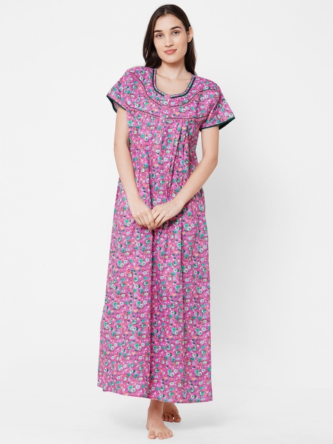 

Sweet Dreams Pink Printed Maxi Nightdress