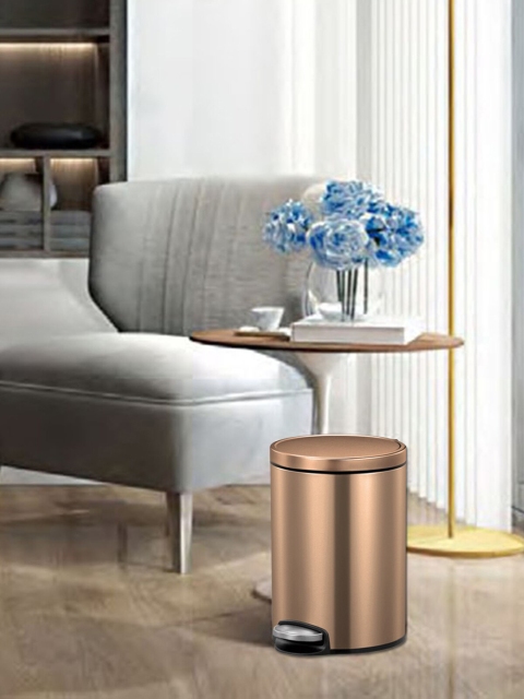 

Obsessions Copper-Toned Artistic Eko Step Dustbin