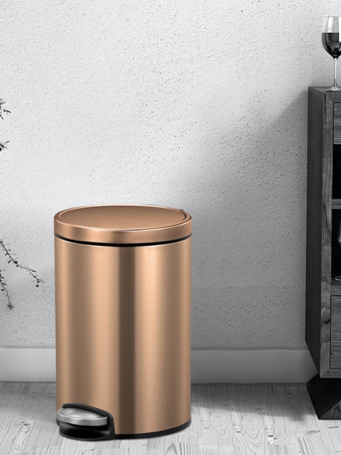 

OBSESSIONS Copper-Toned Artistic Eko-Step 8 Litres Dustbin