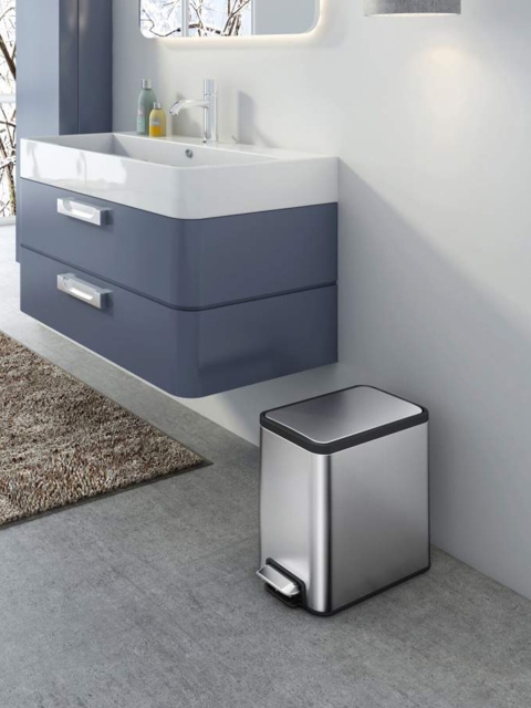 

OBSESSIONS Metallic Eco Slim Eko Step Dustbin 8 Litres