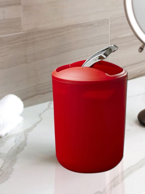 

Obsessions Red Element Open Top Dustbin