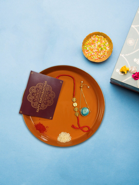 

nestroots Multi Rakhi Set Thali & Bracelet with Card