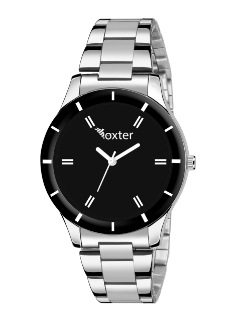 

Foxter Women Black Brass Dial & Silver Toned Straps Analogue Watch FX-446