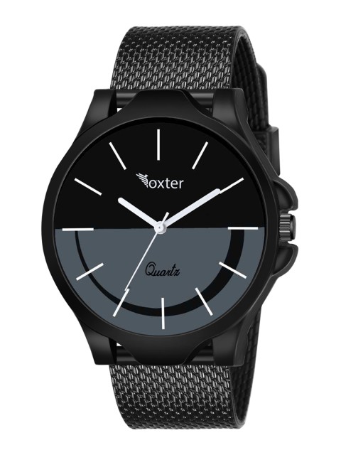 

Foxter Boys Black Brass Dial & Black Bracelet Style Straps Analogue Watch