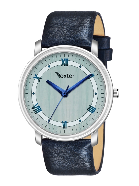 

Foxter Men Multicoloured Brass Dial & Blue Leather Straps Analogue Watch