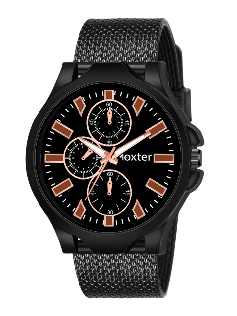 

Foxter Boys Black Brass Dial & Black Bracelet Style Straps Analogue Watch