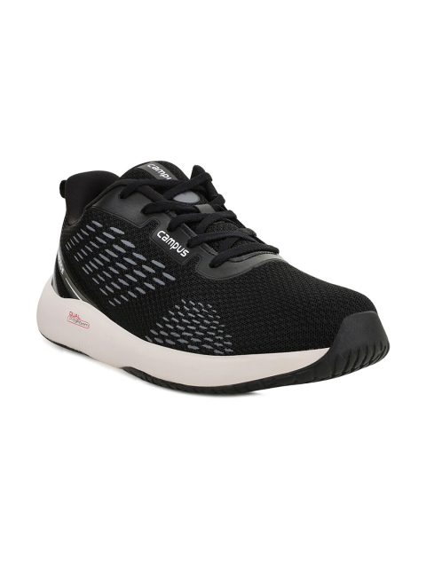 

Campus Men Black Mesh Running Non-Marking Shoes