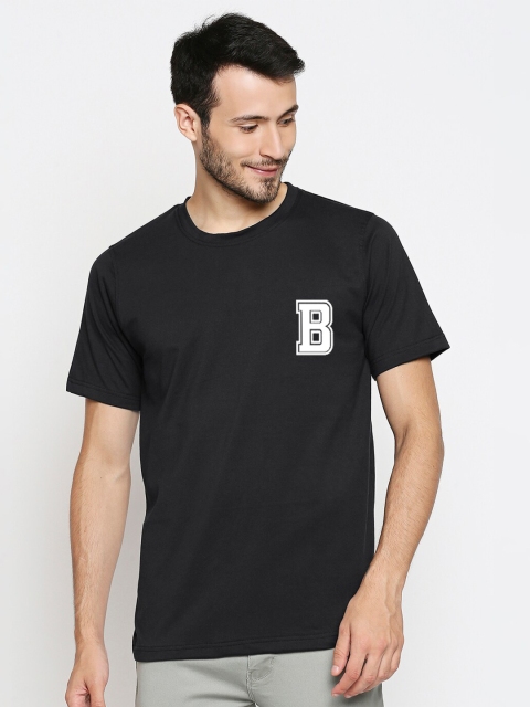 

Blacksmith Men Black Typography Printed Pure Cotton T-shirt