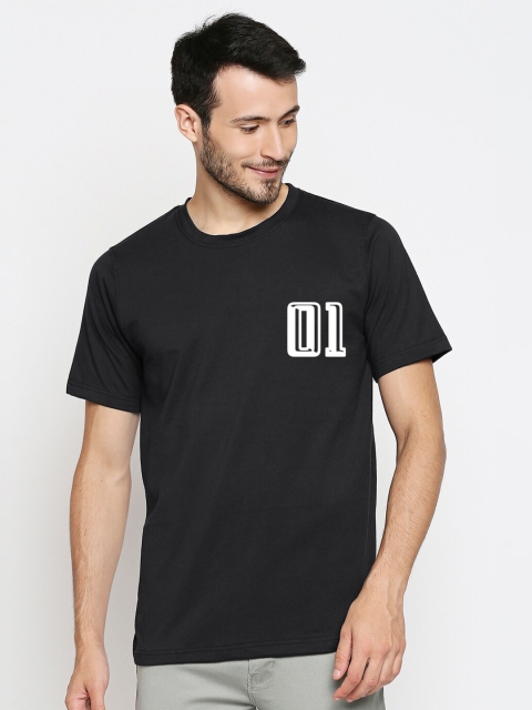 

Blacksmith Men Black Typography Printed Pure Cotton T-shirt
