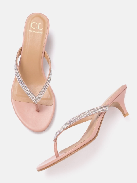 

Carlton London Dusty Pink Embellished Kitten Heels