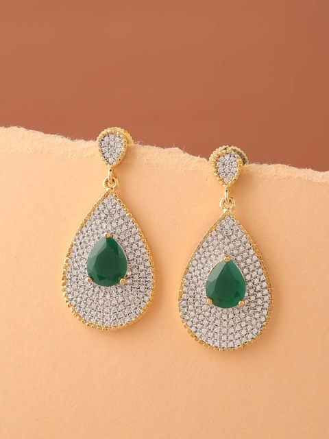 

Tistabene Green Contemporary Drop Earrings