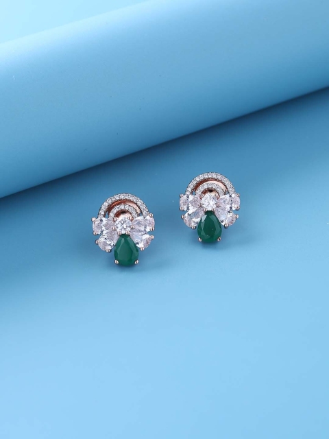 

Tistabene Green Contemporary Studs Earrings