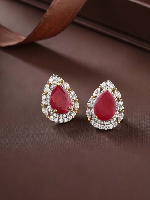 

Tistabene Red Contemporary Studs Earrings