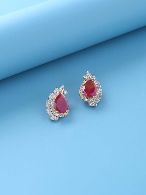 

Tistabene Red Contemporary Studs Earrings