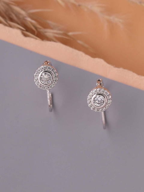 

Tistabene White Contemporary Drop Earrings