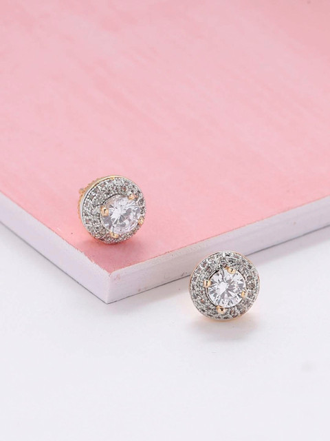 

Tistabene White Contemporary Studs Earrings
