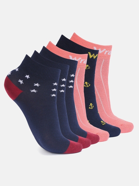 

Wrangler Women Pack Of 6 Assorted Ankle-Length Socks