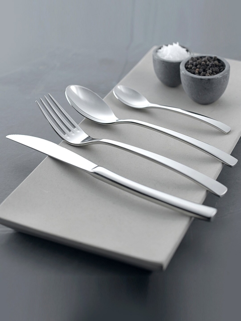 

Amefa Pack of 24 18/10 Aurora Stainless Steel Cutlery Set, Silver