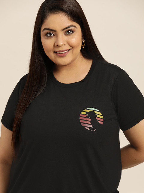 

Sztori Disney Women Plus Size Black Lion King T-shirt