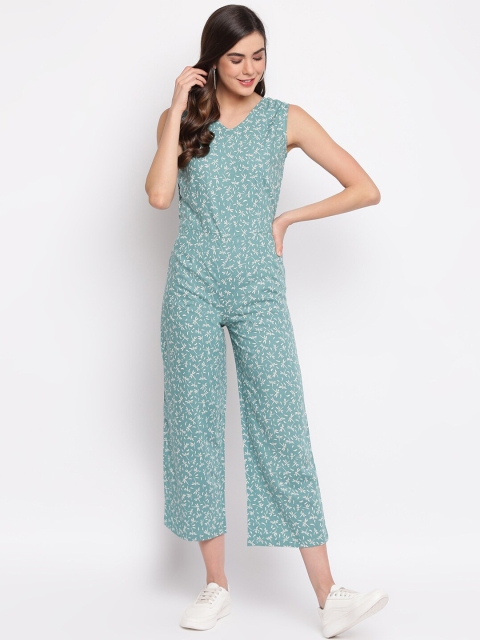 

Mayra Green Printed Basic Jumpsuit