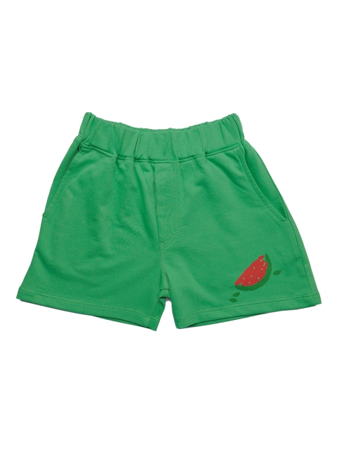 

You Got Plan B Boys Green Mid-Rise Regular Shorts