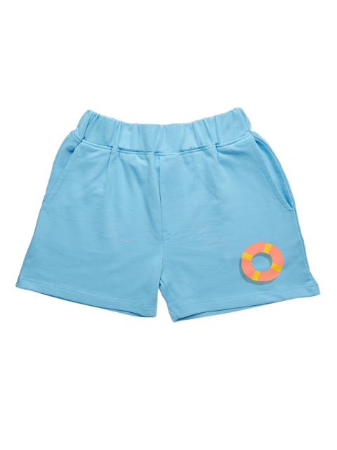 

You Got Plan B Boys Blue Cotton Mid-Rise Regular Shorts