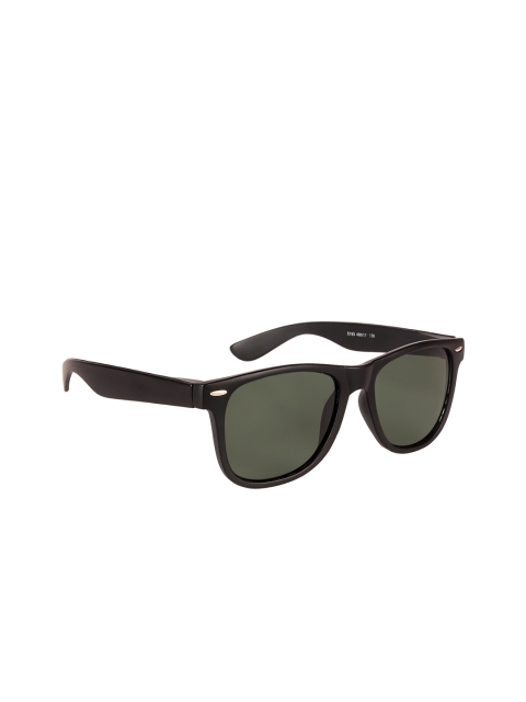 

NuVew Unisex Green Lens & Black UV Protected Wayfarer Sunglasses