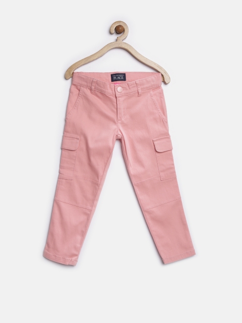 

The Childrens Place Girls Pink Cargo Trousers