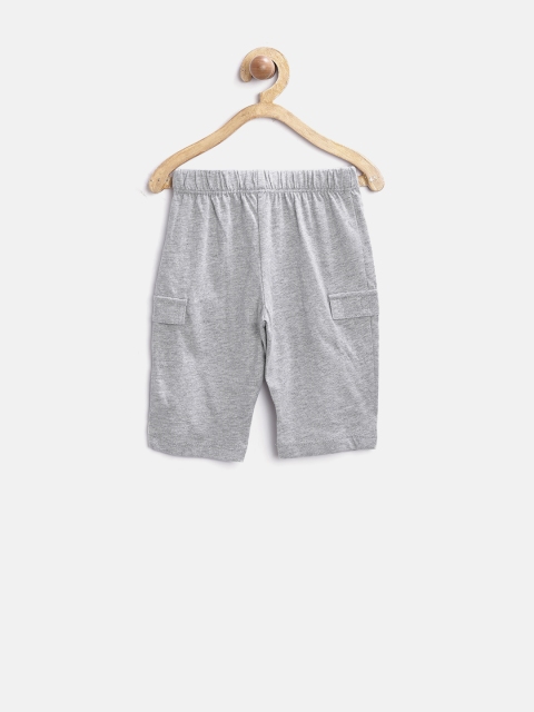 

The Childrens Place Boys Grey Melange Solid Trousers