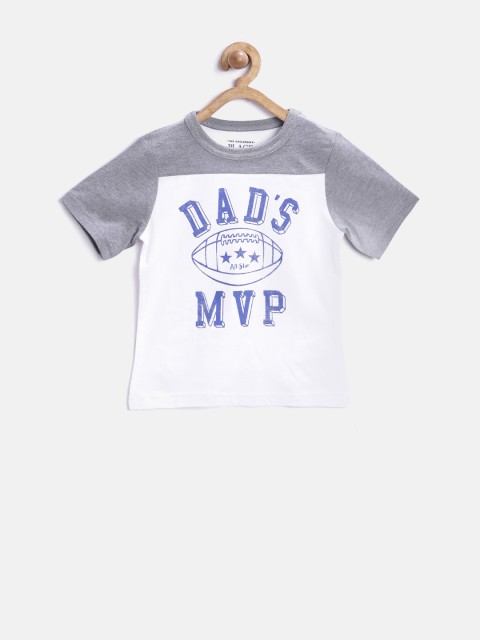 

The Childrens Place Boys White Printed Round Neck T-Shirt