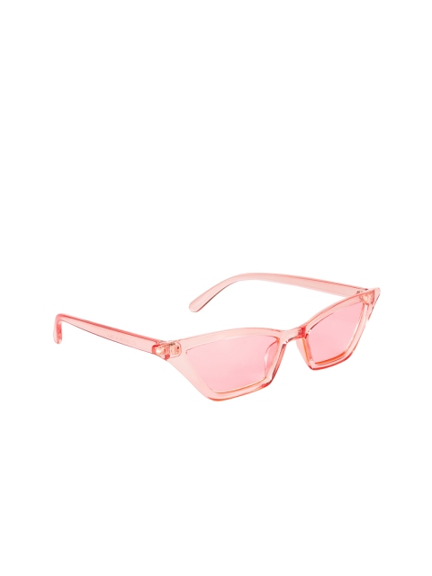 

NuVew Women Coral Lens & Pink UV Protected Cateye Sunglasses
