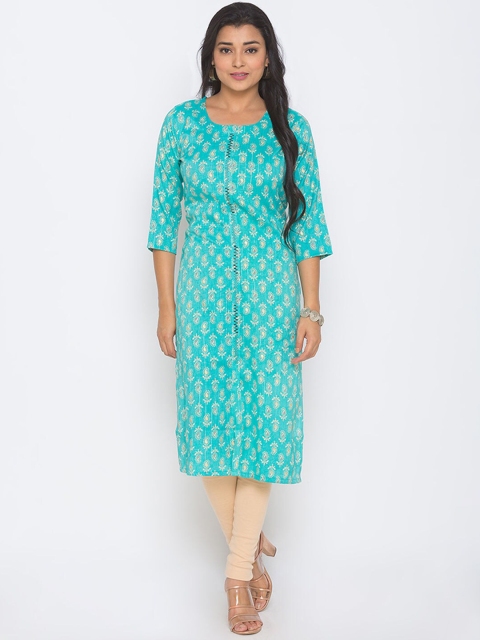 

ZOLA Women Blue Printed Kurta