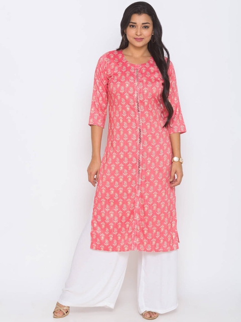 

ZOLA Women Pink Printed Kurta