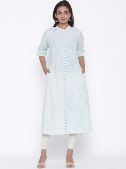 

ZOLA Women Blue Thread Work Kurta