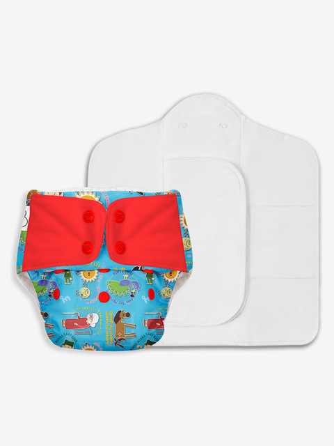 

SuperBottoms Infant Kids Assorted Washable & Reusable Pure Cotton Diapers