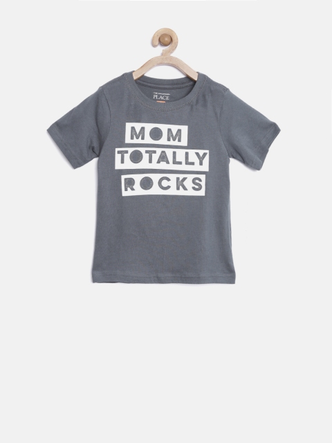 

The Childrens Place Boys Grey Printed Round Neck T-shirt