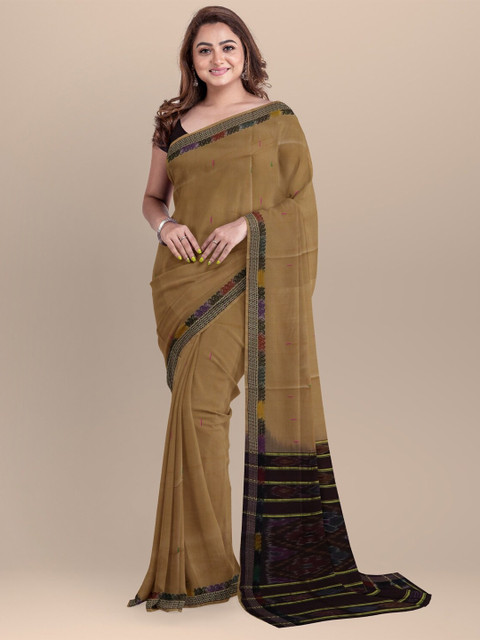 

APCO Brown & Maroon Woven Design Pure Cotton Saree