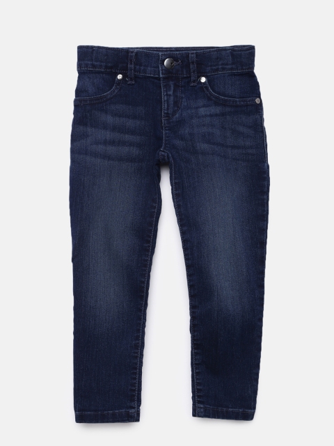 

The Childrens Place Girls Blue Washed Jeggings