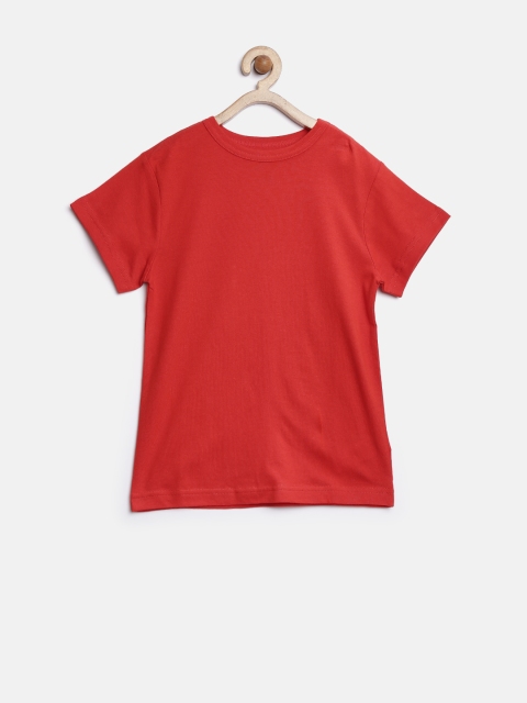 

The Childrens Place Boys Red Round Neck T-shirt