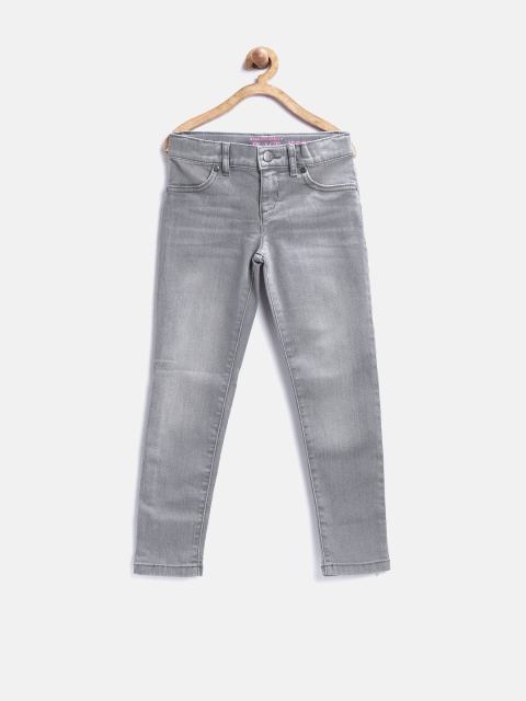 

The Childrens Place Girls Grey Washed Jeggings