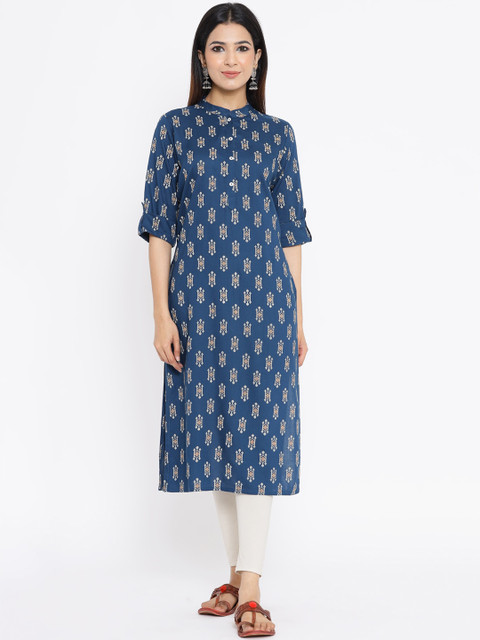 

ZOLA Women Blue Printed Kurta