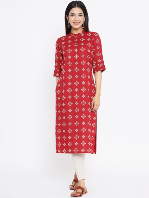 

ZOLA Women Red Printed Kurta