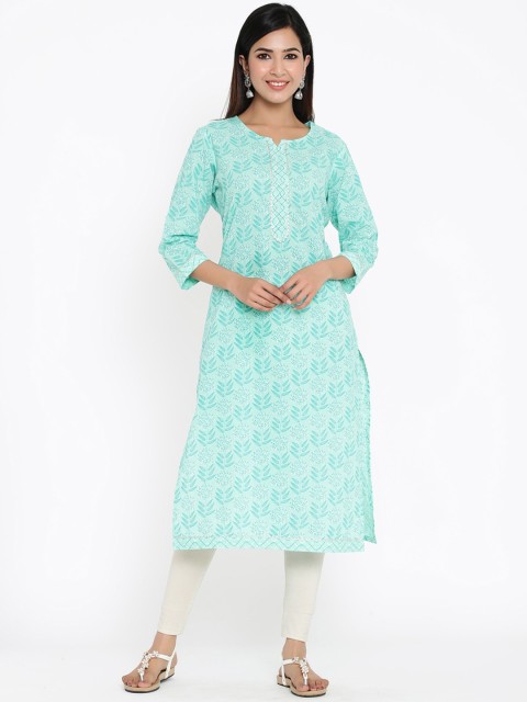 

ZOLA Women Blue Floral Printed Kurta