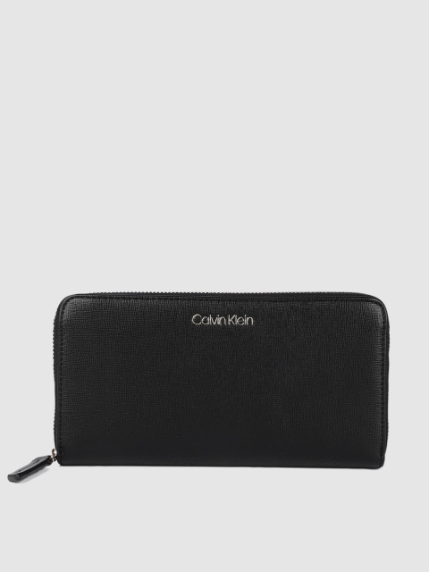 

Calvin Klein Women Black PU Zip Around Wallet