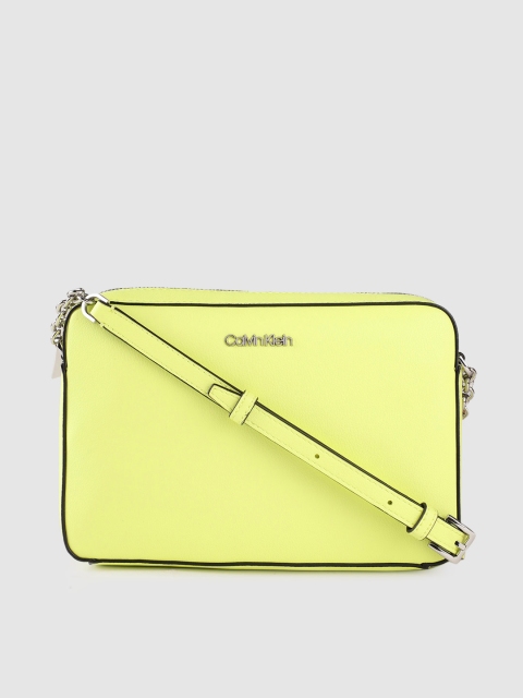 

Calvin Klein Women Lime Green Solid Sling Bag