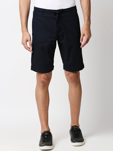 

Bewakoof Men Blue Mid-Rise Regular Shorts