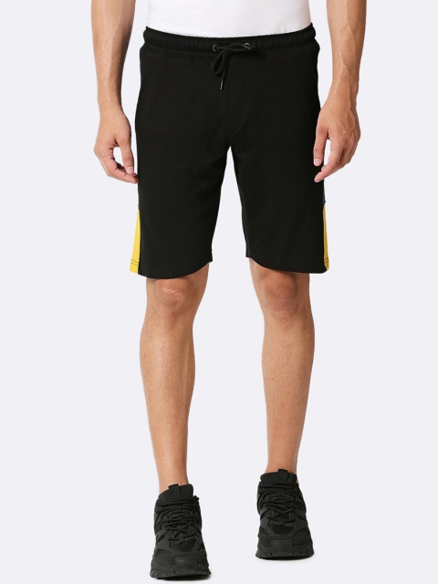 

Bewakoof Men Black Regular Shorts