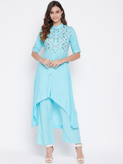 

Prakhya Women Blue Kurta with Palazzos