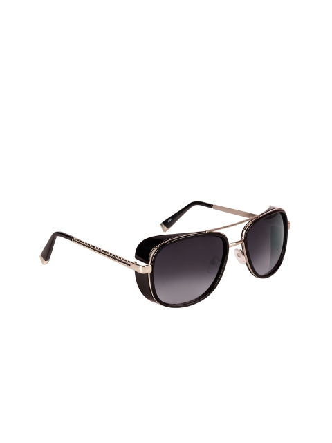 

AISLIN Unisex Grey Lens & Silver-Toned UV Protected Square Sunglasses