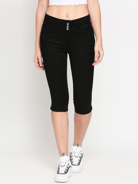 

Kraus Jeans Women Black Capris